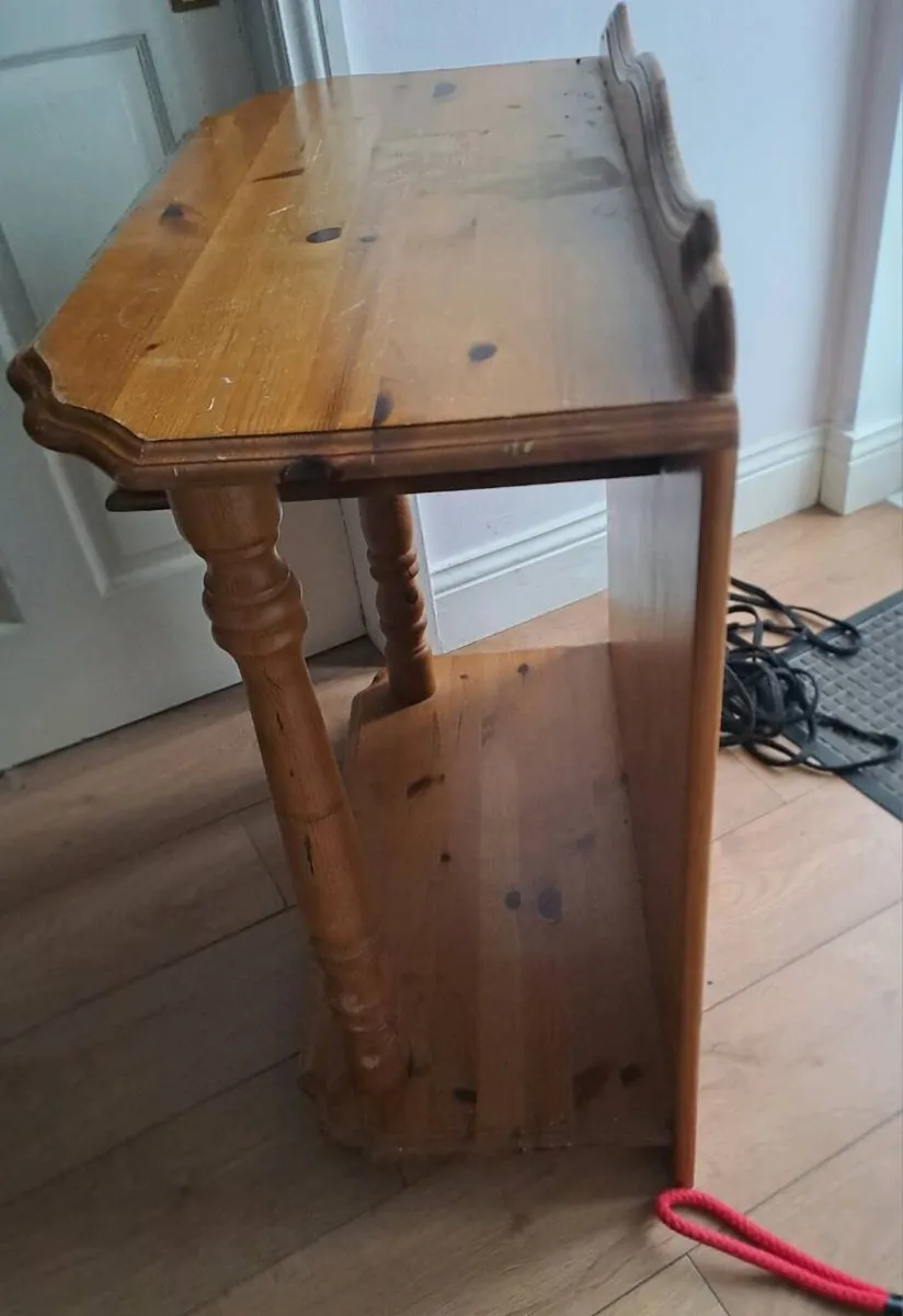 Wood hall table - Image 3