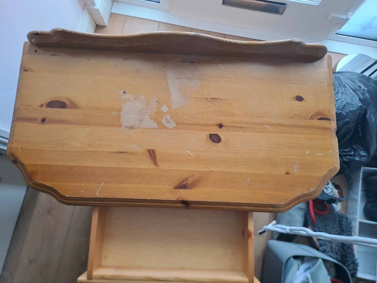 Wood hall table - Image 2