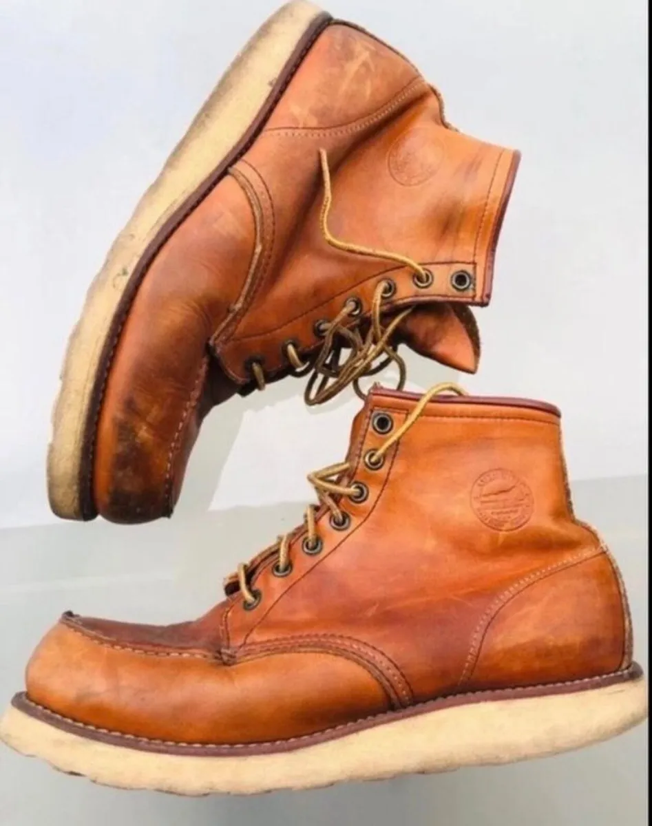 Red wing Irish setter Leather boots vintage - Image 3
