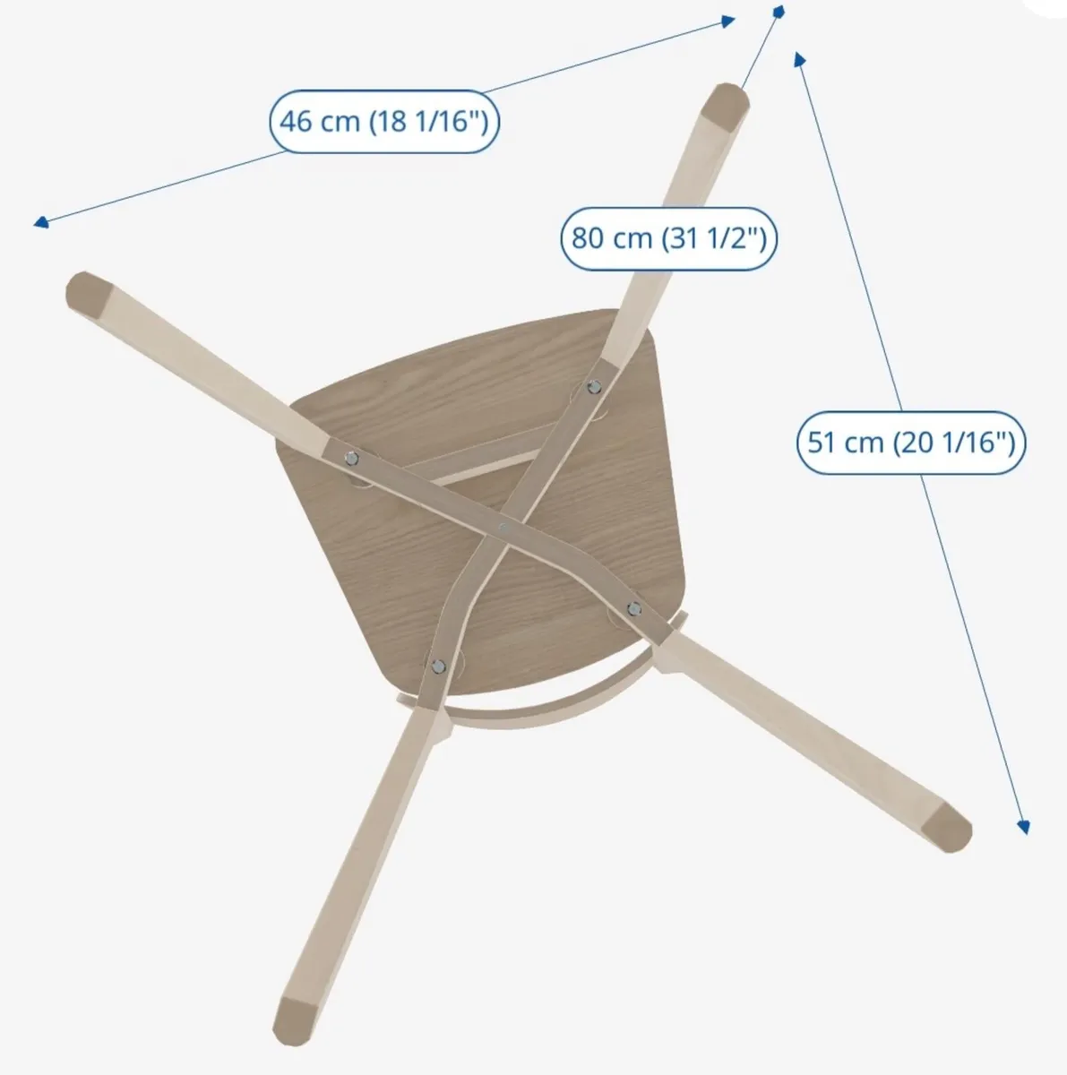 Kitchen chairs x 4 - Image 2