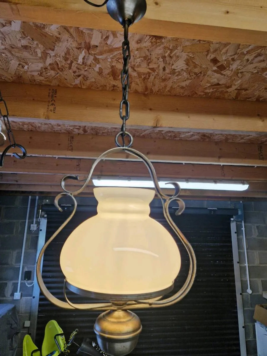 Vintage French 1980s chandelier - Image 3