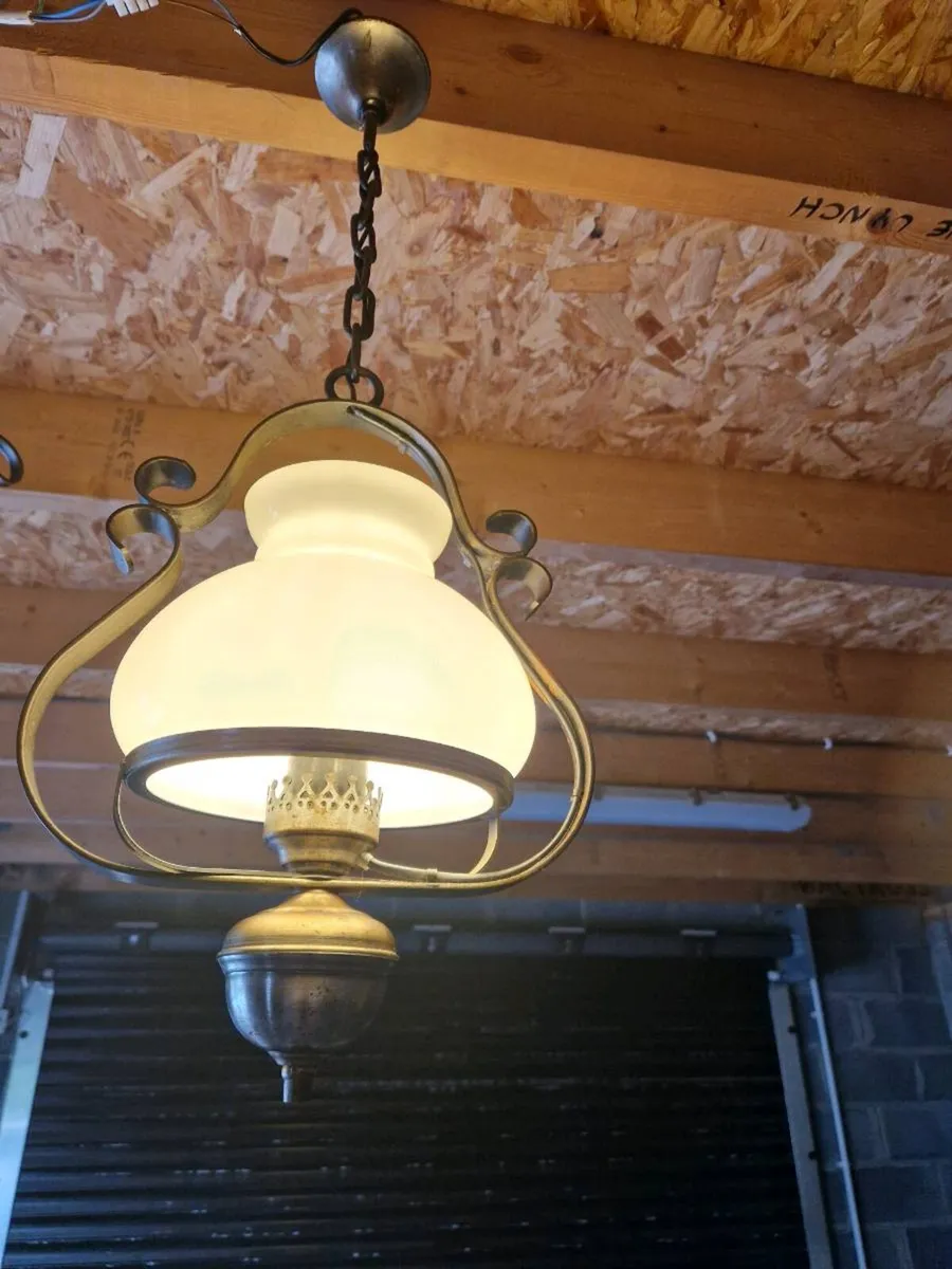 Vintage French 1980s chandelier - Image 4