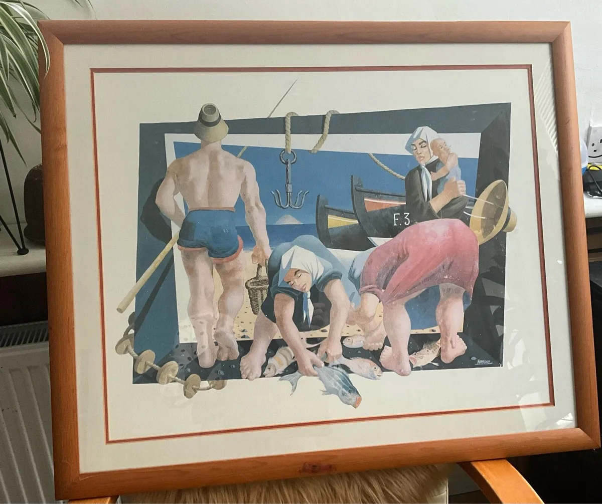 Rare Vintage Iconic 1992 Cesar Manrique Print - Image 1