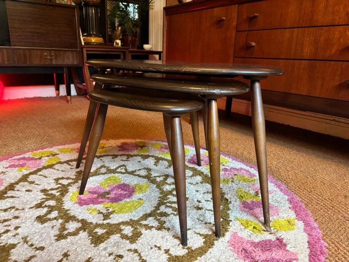 Mid Century Ercol nest of tables - Image 3