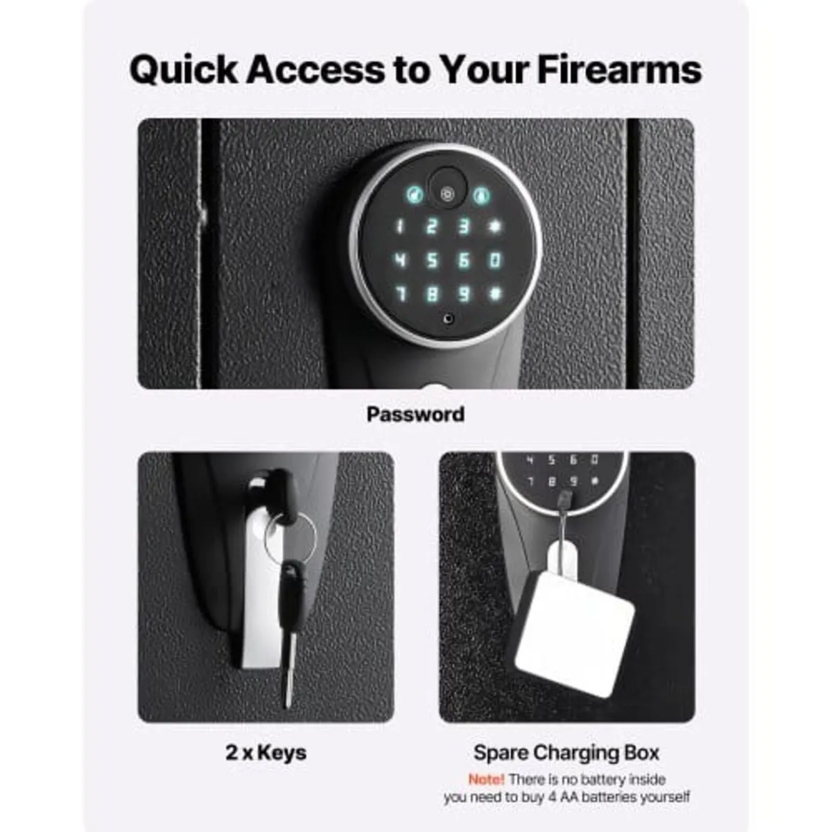 Gun Safe, Heavy Duty Cold-Rolled Steel Rifle Cabin - Image 2