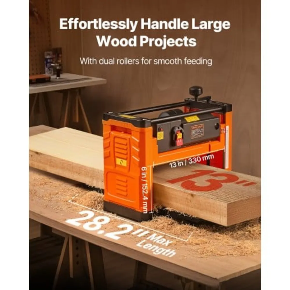 Thickness Planer, Two-Blade, 330 mm Width Worktabl - Image 4