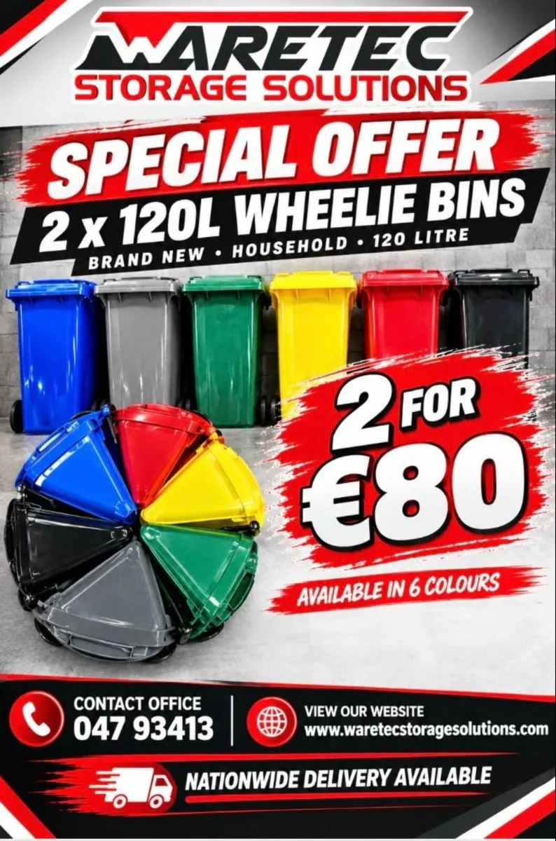 brand new wheelie bins