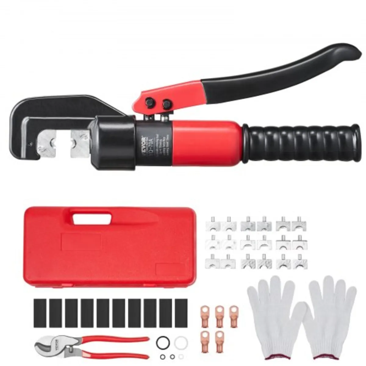 Hydraulic Crimping Tool with 9 Sets of Dies AWG12- - Image 1