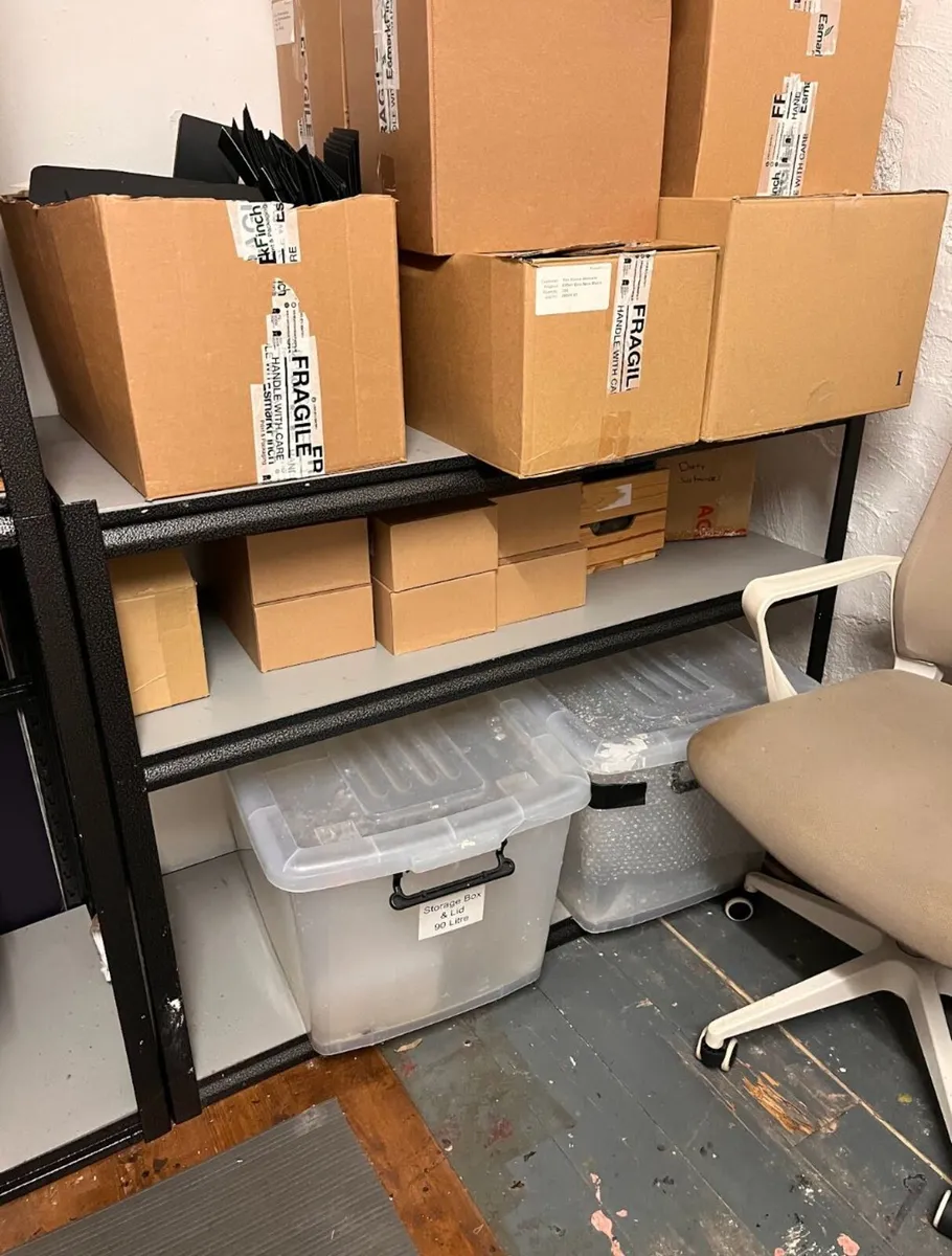 10 Large Industrial Shelving Units - Grey Steel & - Image 2