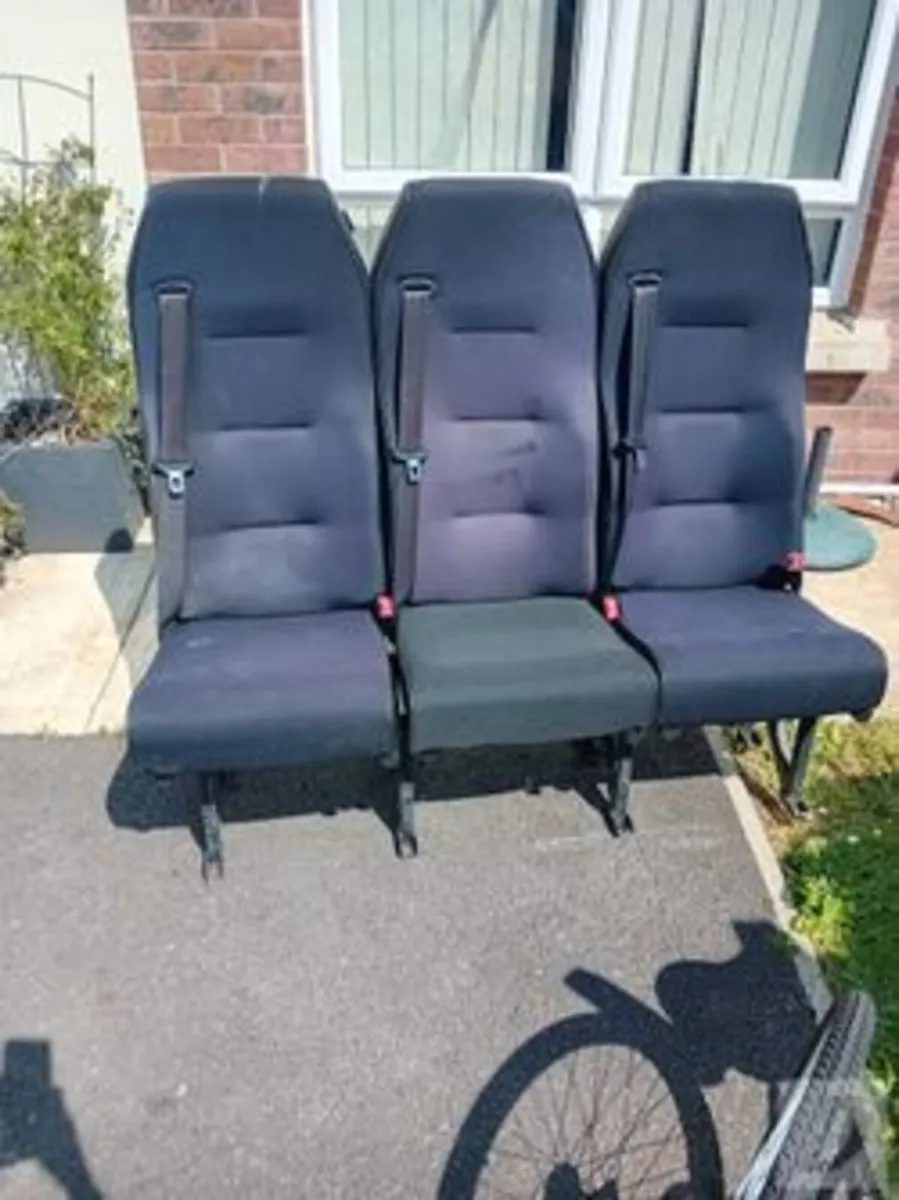 3 seater bench from a Mercede crewcab. - Image 1