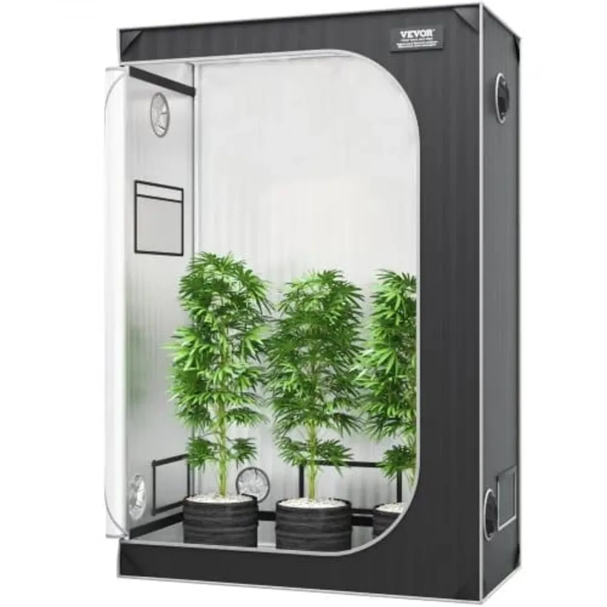2x4 Grow Tent, 122 x 61 x 183 cm, High Reflective - Image 1