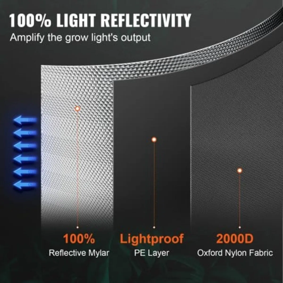2x4 Grow Tent, 122 x 61 x 183 cm, High Reflective - Image 2