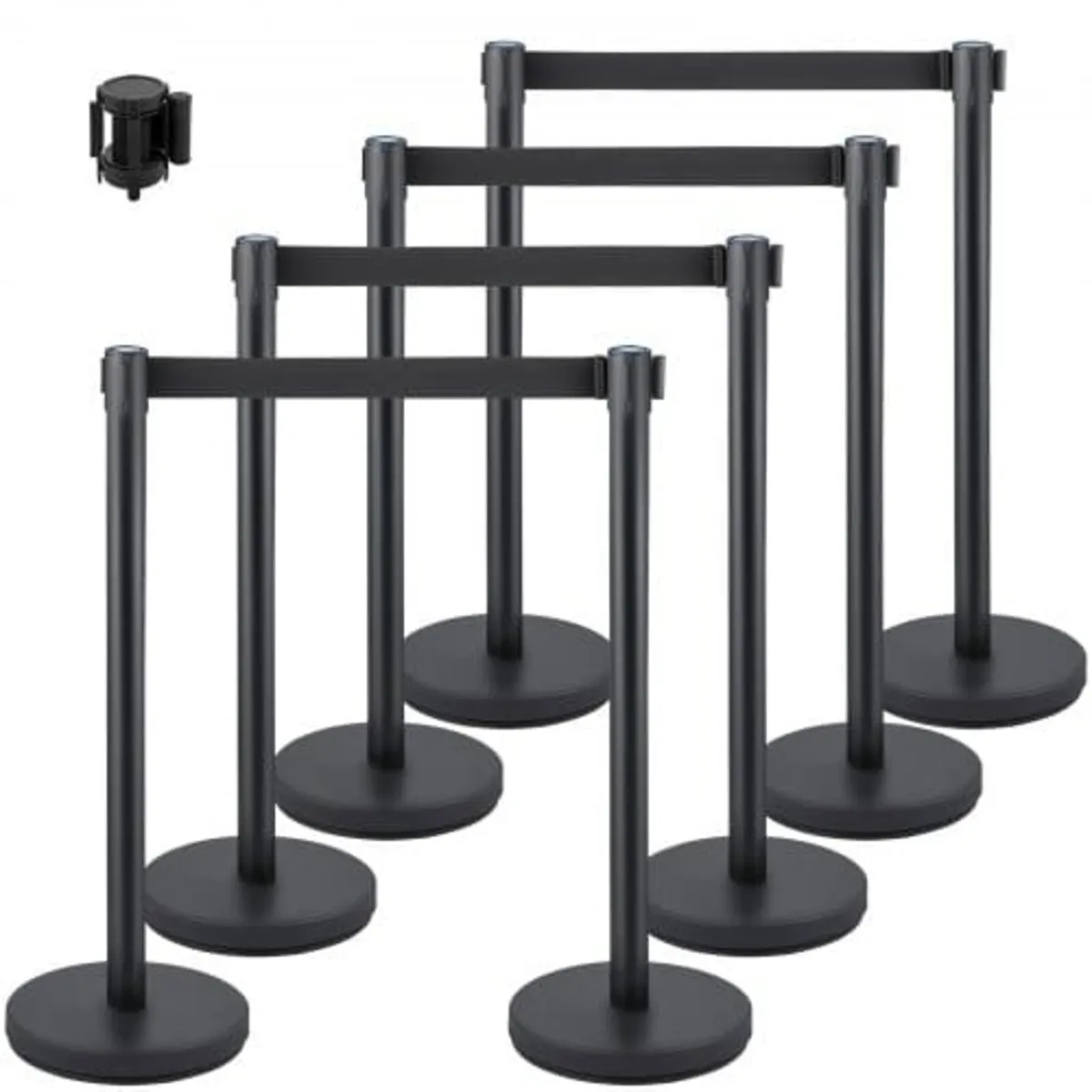 Crowd Control Stanchion, 8 Pieces Stanchion Set, w - Image 1
