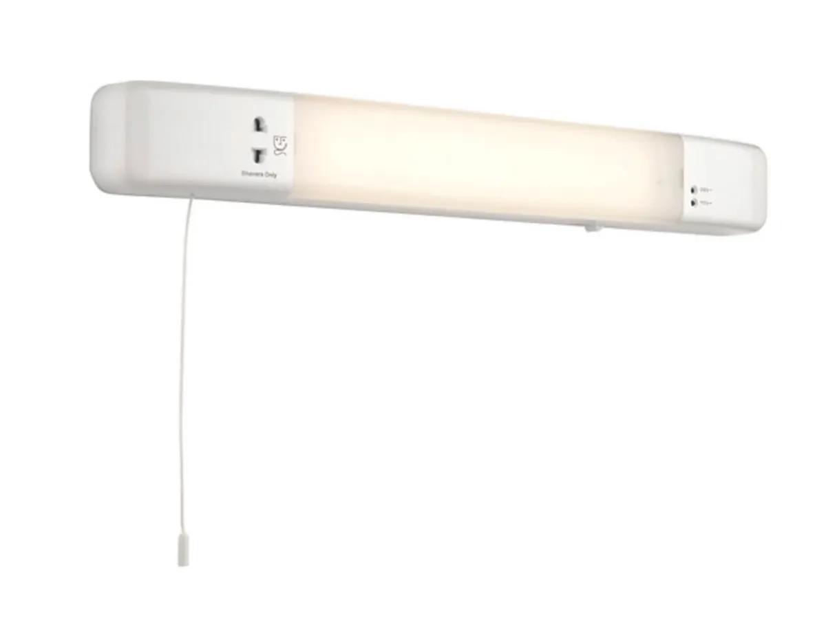 Bathroom light with shaver socket - Image 2