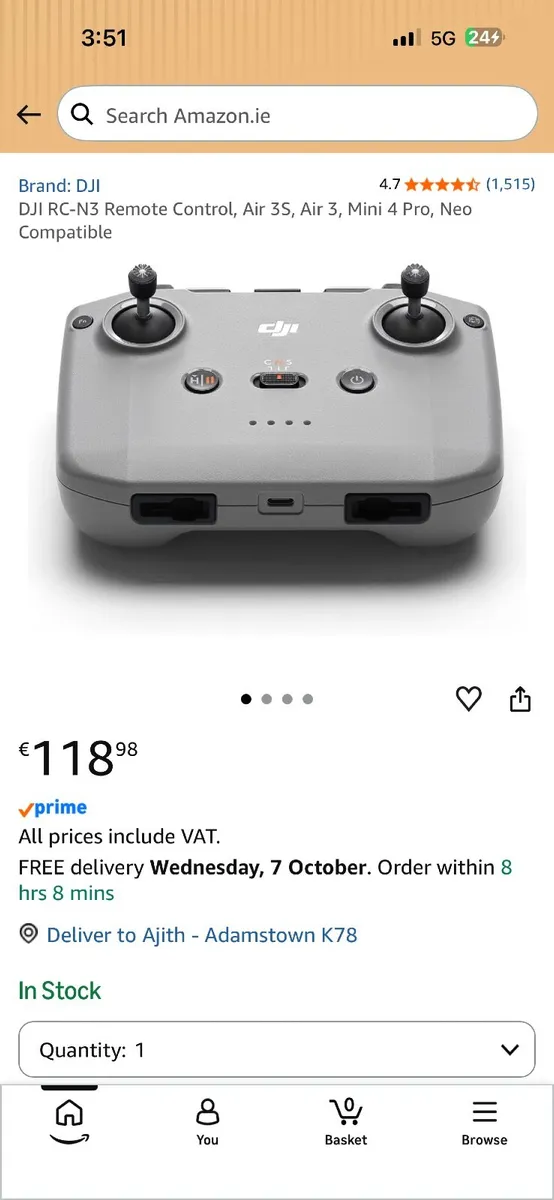 DJI RC-N3 REMOTE CONTROLLER & DJI NEO 2 DIGITAL TR - Image 4