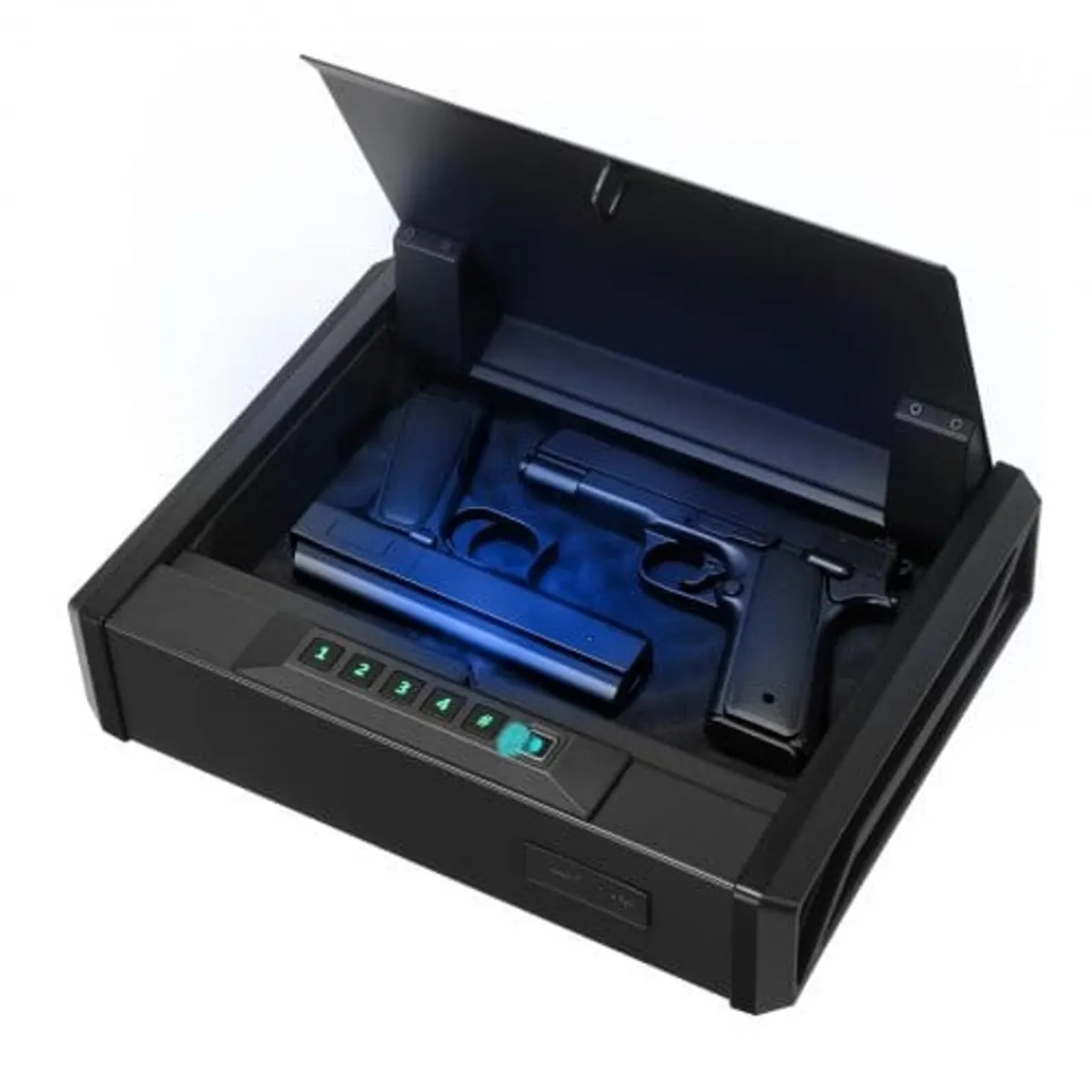 Gun Safe, Heavy Duty Handgun Safe with Fingerprint - Image 1