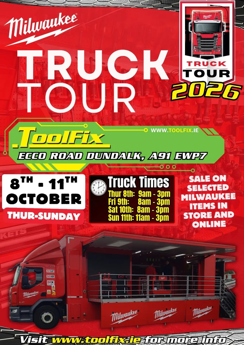 Milwaukee Truck Tour (8-11th October) 2026