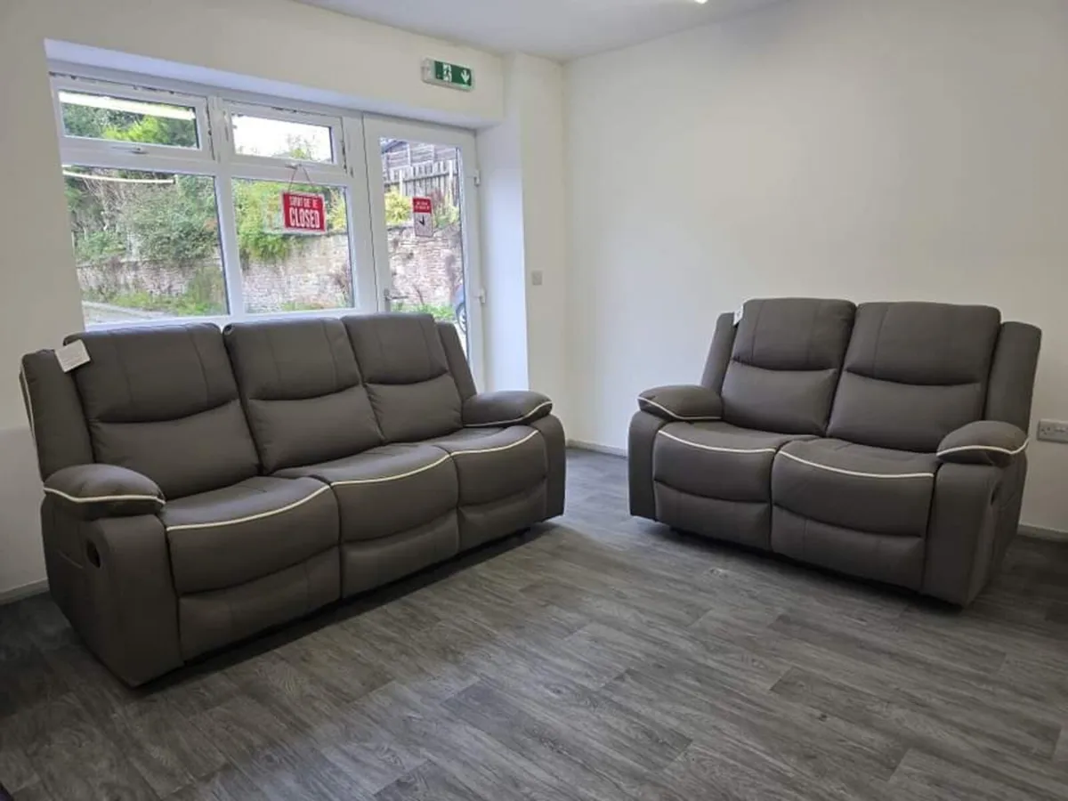 Chloe 3+2 Seater Micro Fabric Recliner Sofas - Image 3