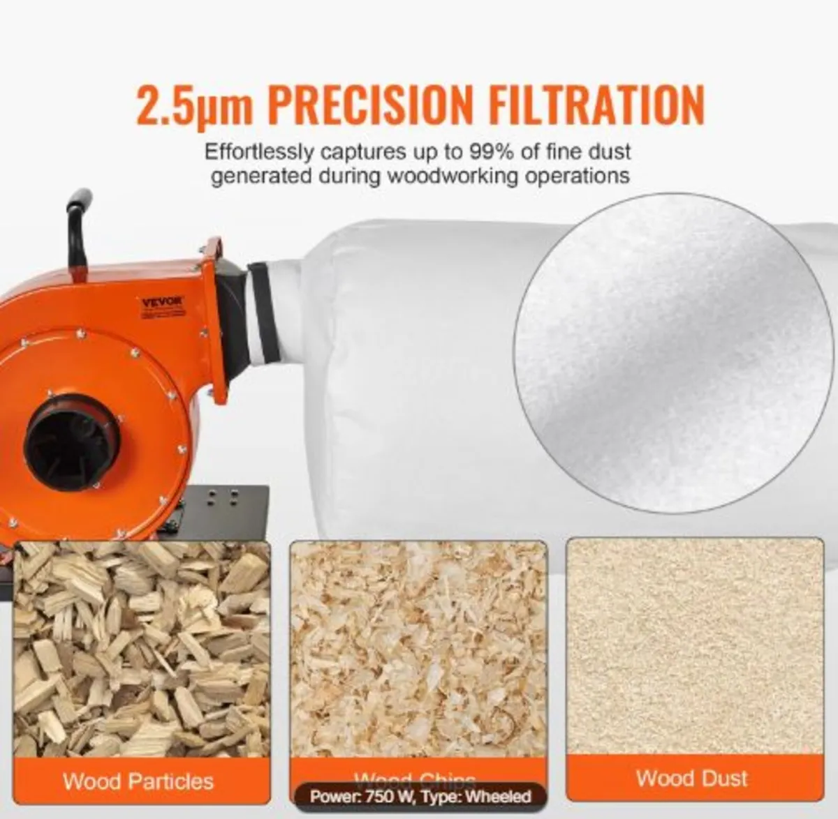 Dust Collector,781.54 m³/h Air Flow,Rolling Dust - Image 2