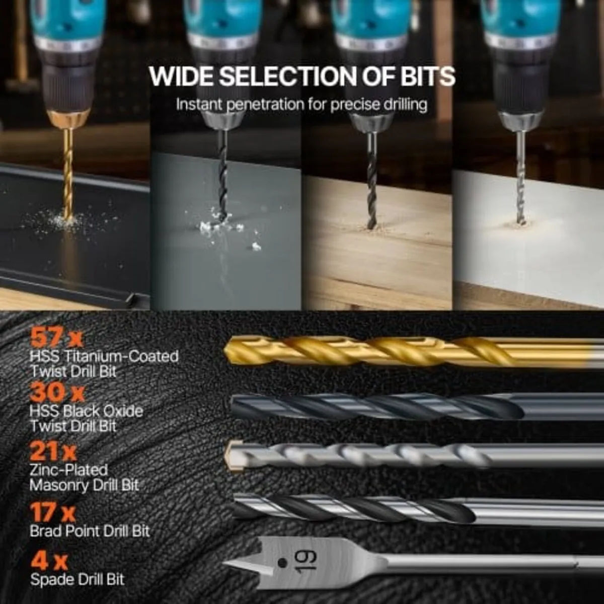 Drill Bit Set, 246 Pieces Drill and Driver Bit Set - Image 4