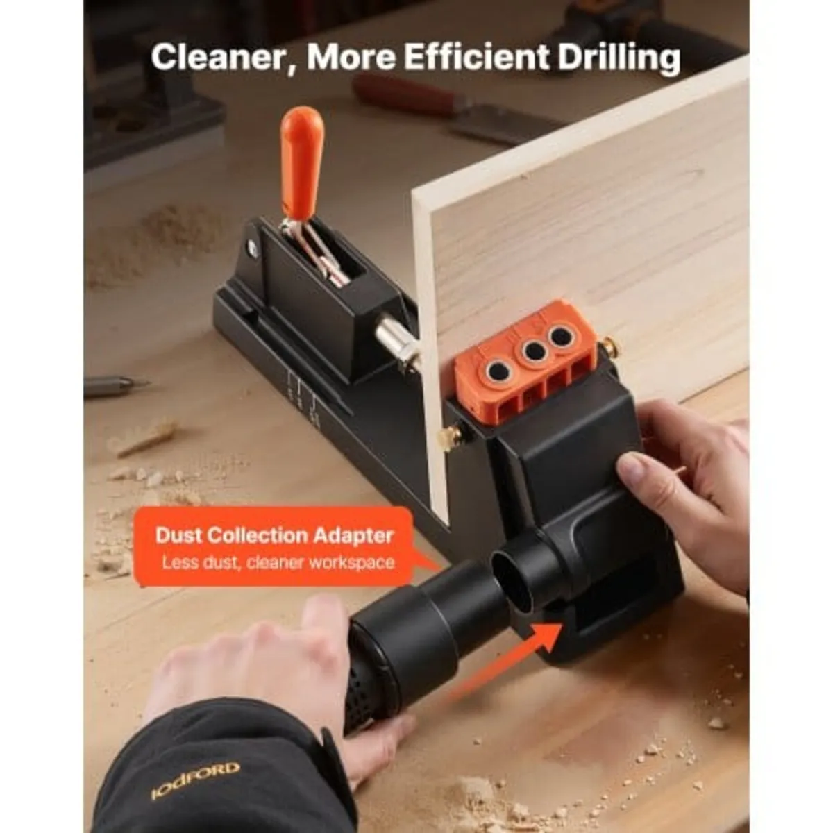 Pocket Hole Jig Kit, 12.7 to 38.1 mm Adjustable, L - Image 3