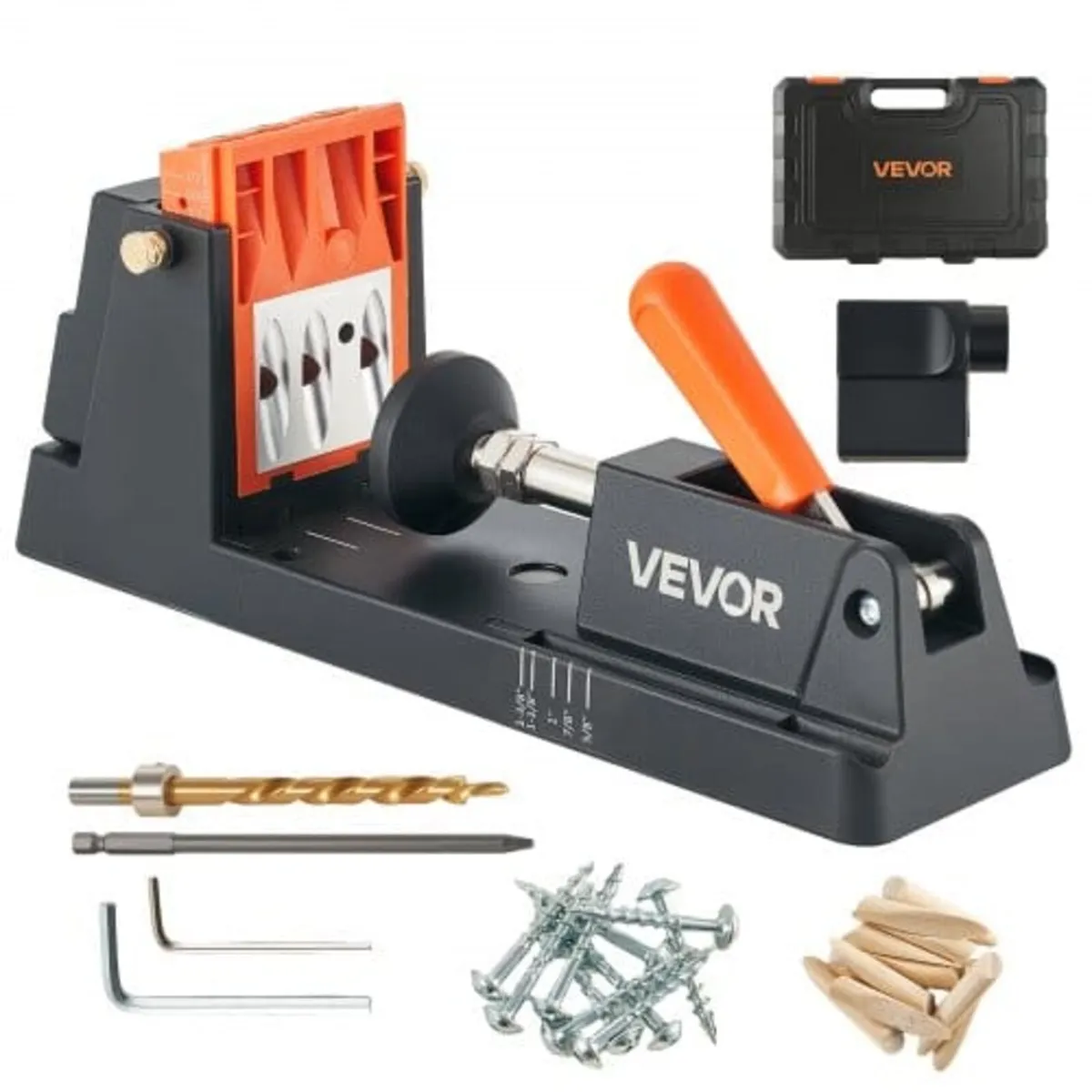 Pocket Hole Jig Kit, 12.7 to 38.1 mm Adjustable, L - Image 1