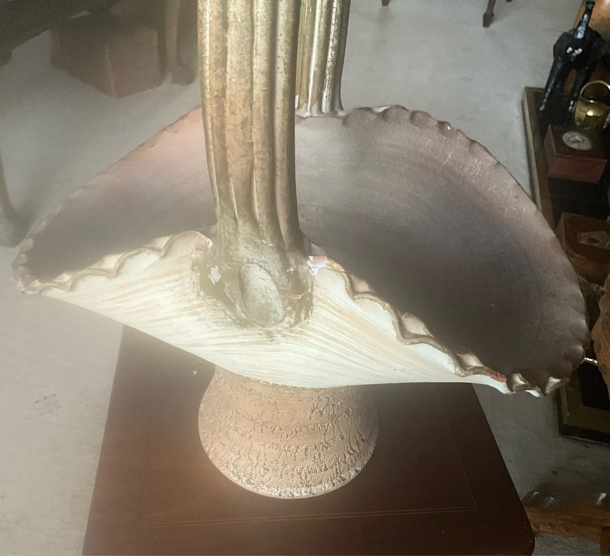 Vintage Studio Art Ceramic Flower Basket - Image 1