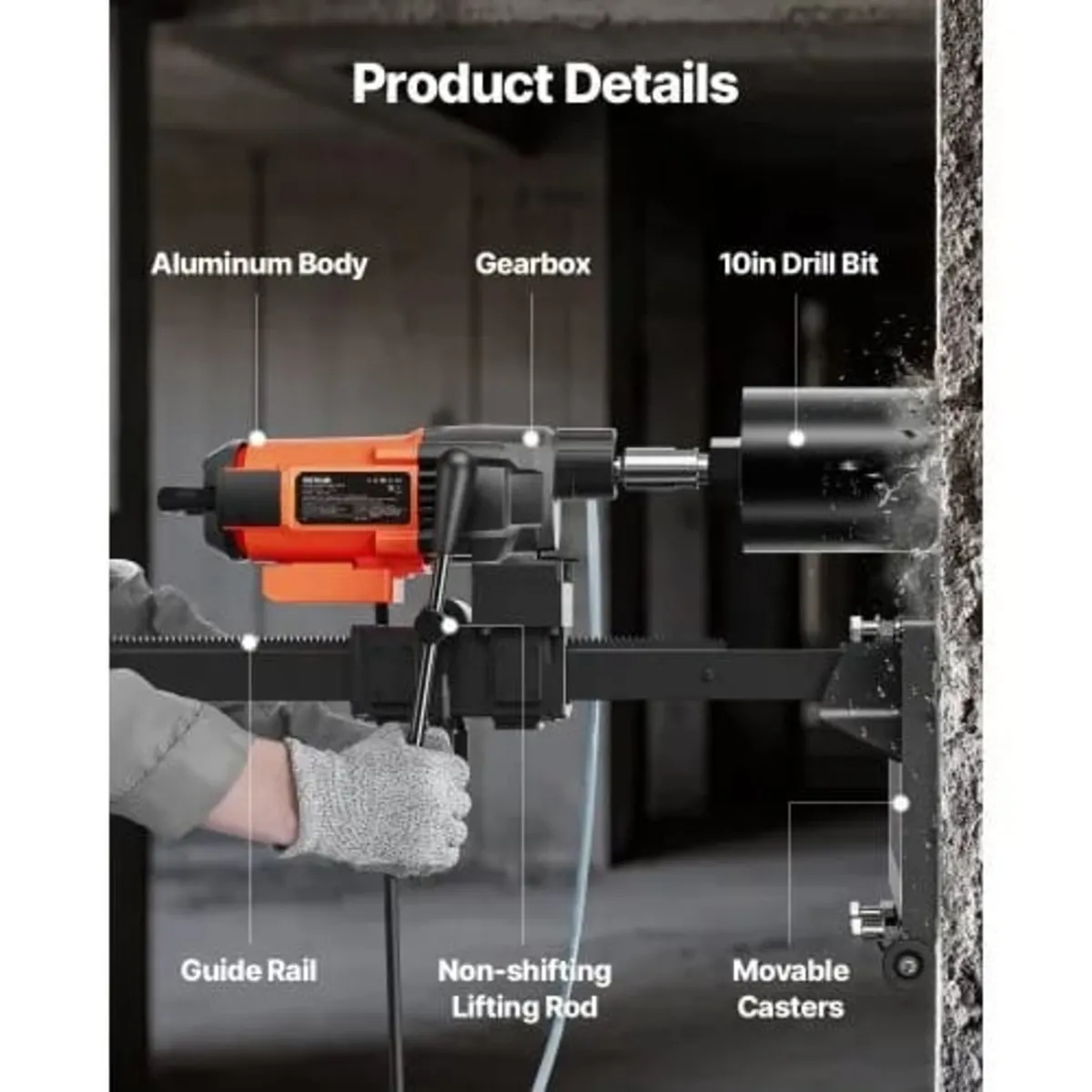Diamond Core Drill Machine Concrete Core Drill Rig - Image 3