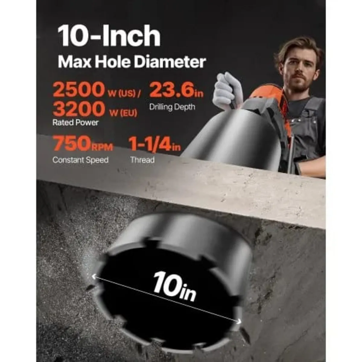 Diamond Core Drill Machine Concrete Core Drill Rig - Image 2