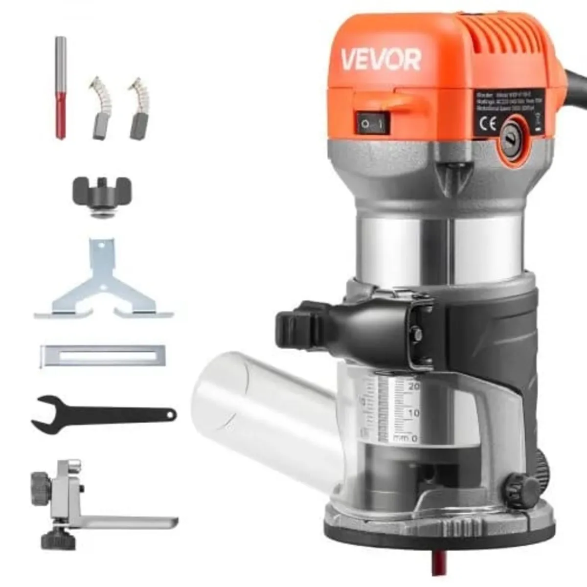 Wood Router, 1 HP 710W, Variable Speed Palm Router - Image 1