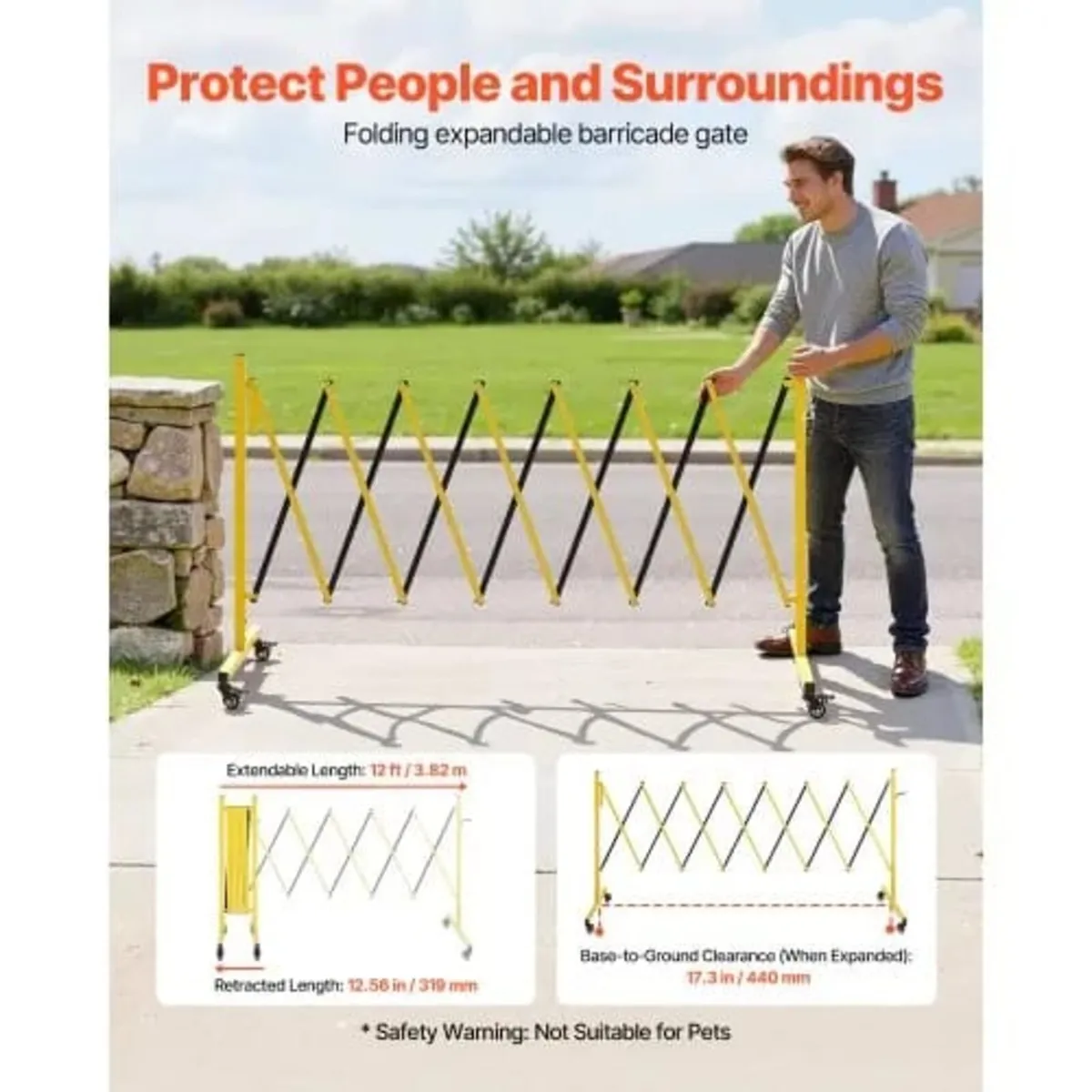 Industrial Expandable Barricade, 3.82m Expandable - Image 2