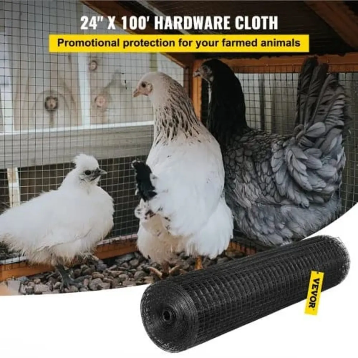 Hardware Cloth, 24" x 100' & 1"x1" Mesh Size, - Image 4