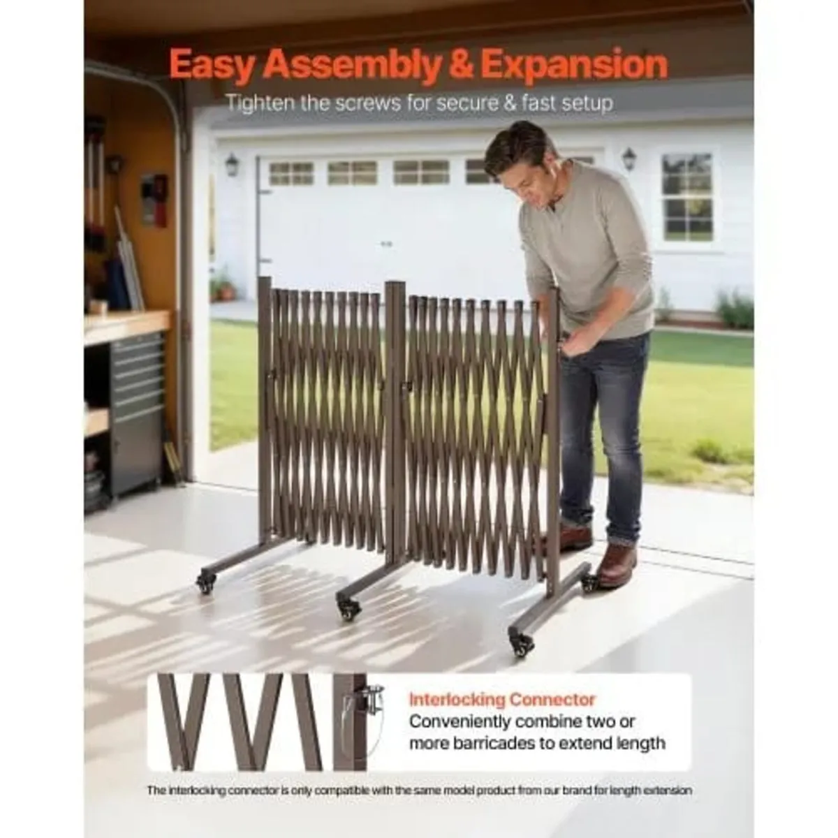 Double Expandable Barricades, 8.18m Expandable Saf - Image 2