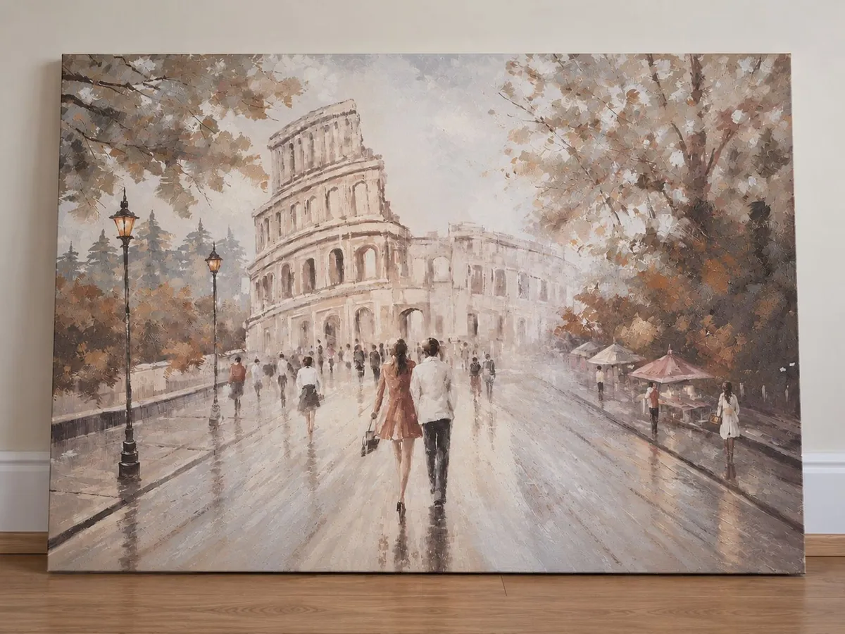 Romantic Rome Wall Art – 80 x 60 cm - Image 2