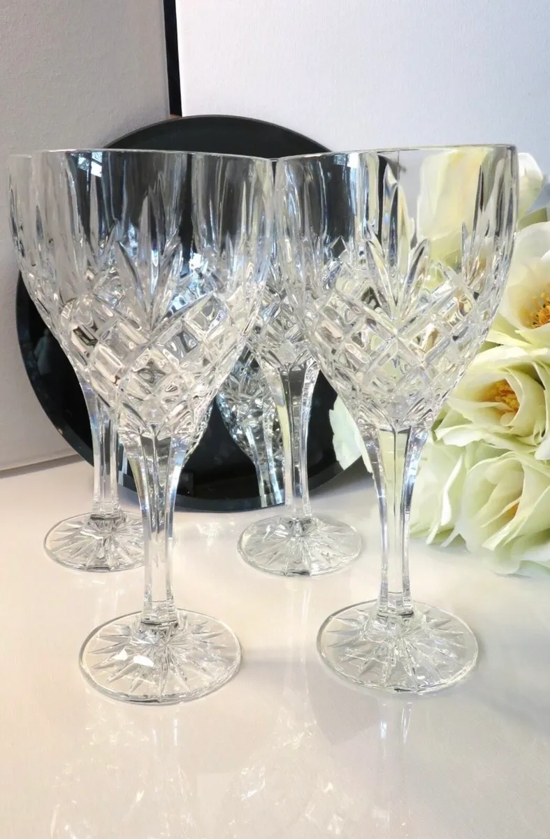 Galway Crystal Tara Wine Goblets.Set of 6 - Image 3