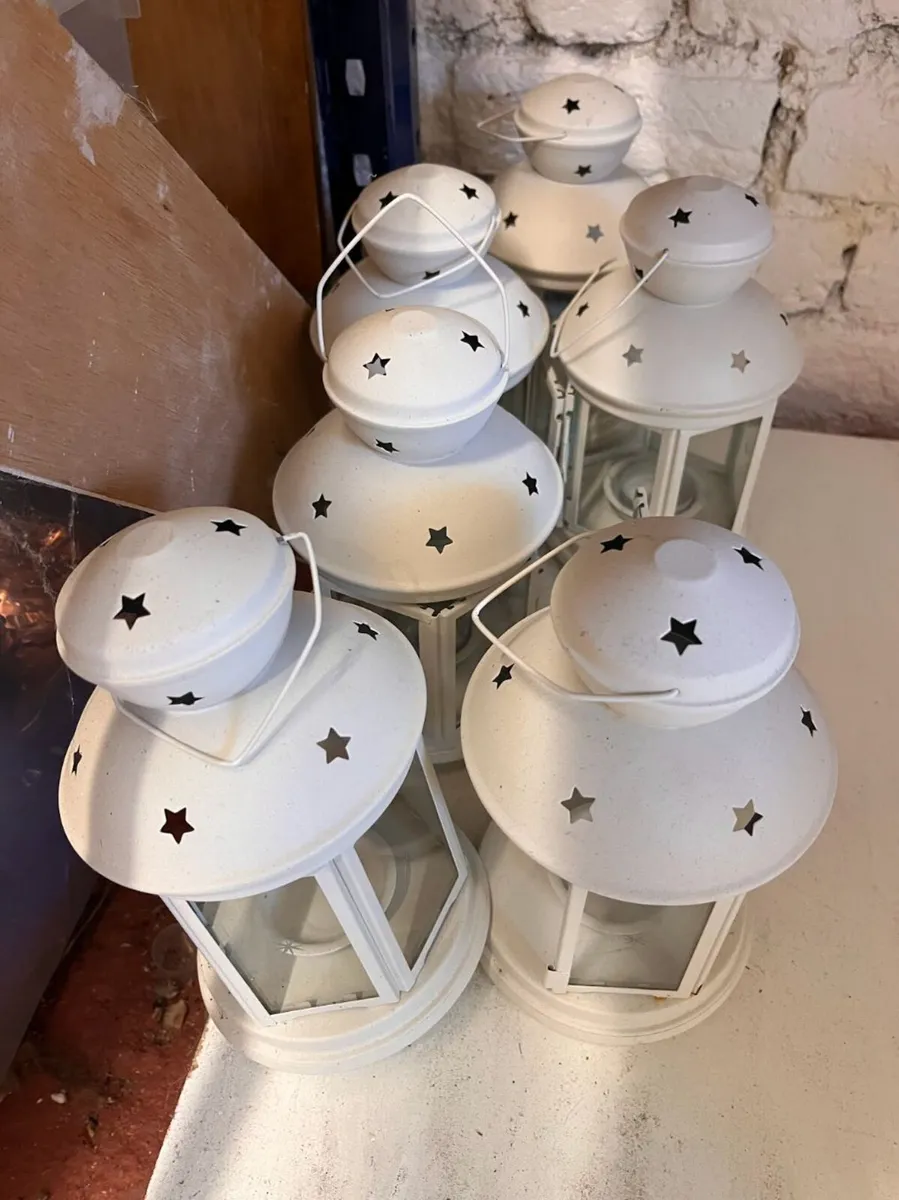 Gold Lantern, Geometric Decor & Candleholder Job L - Image 2