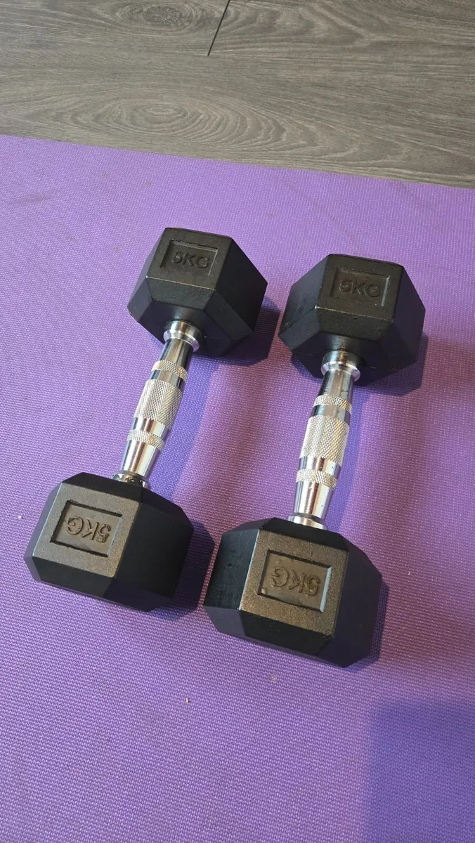 5kg hex dumbbells