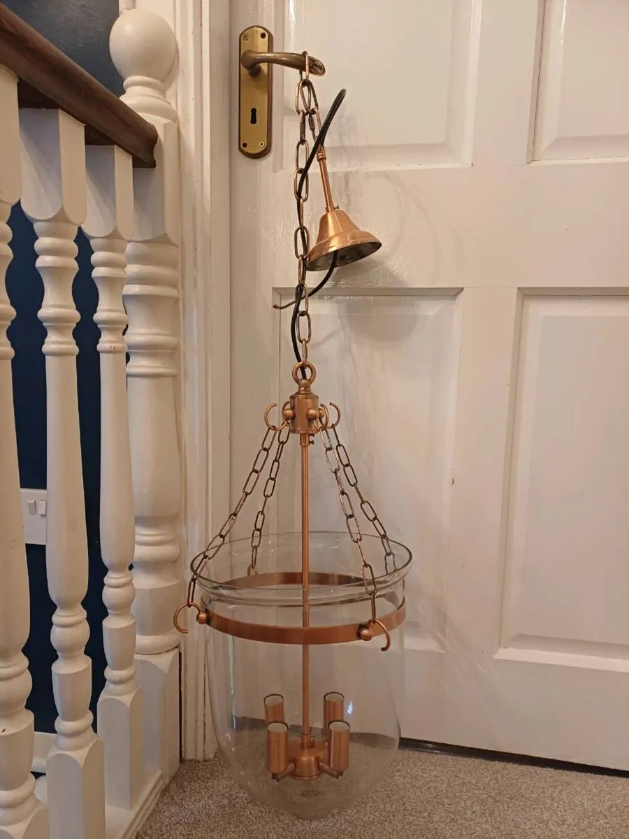 Copper Bell Jar Lantern Light - Image 2