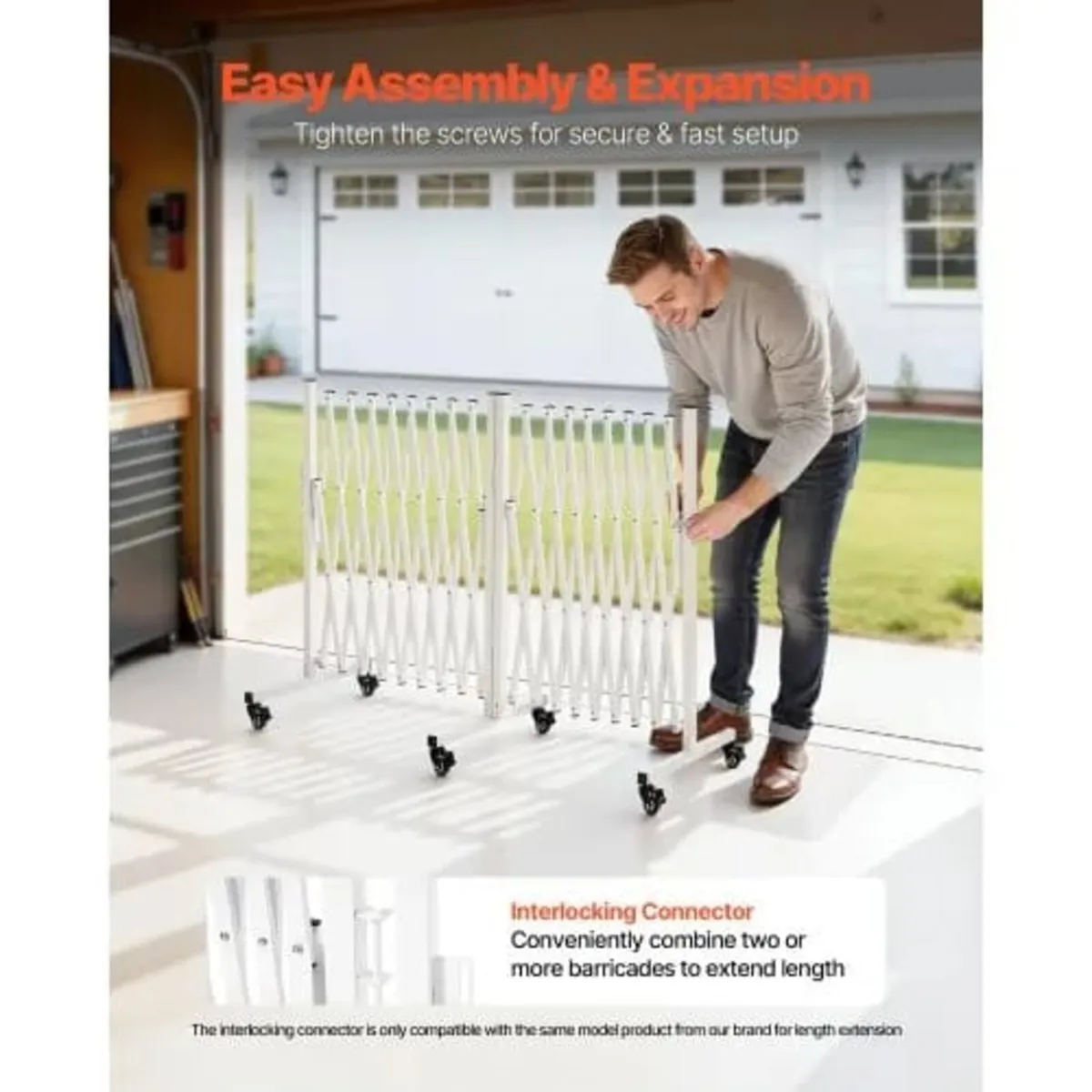 Double Expandable Barricades, 5.48m Expandable Saf - Image 2
