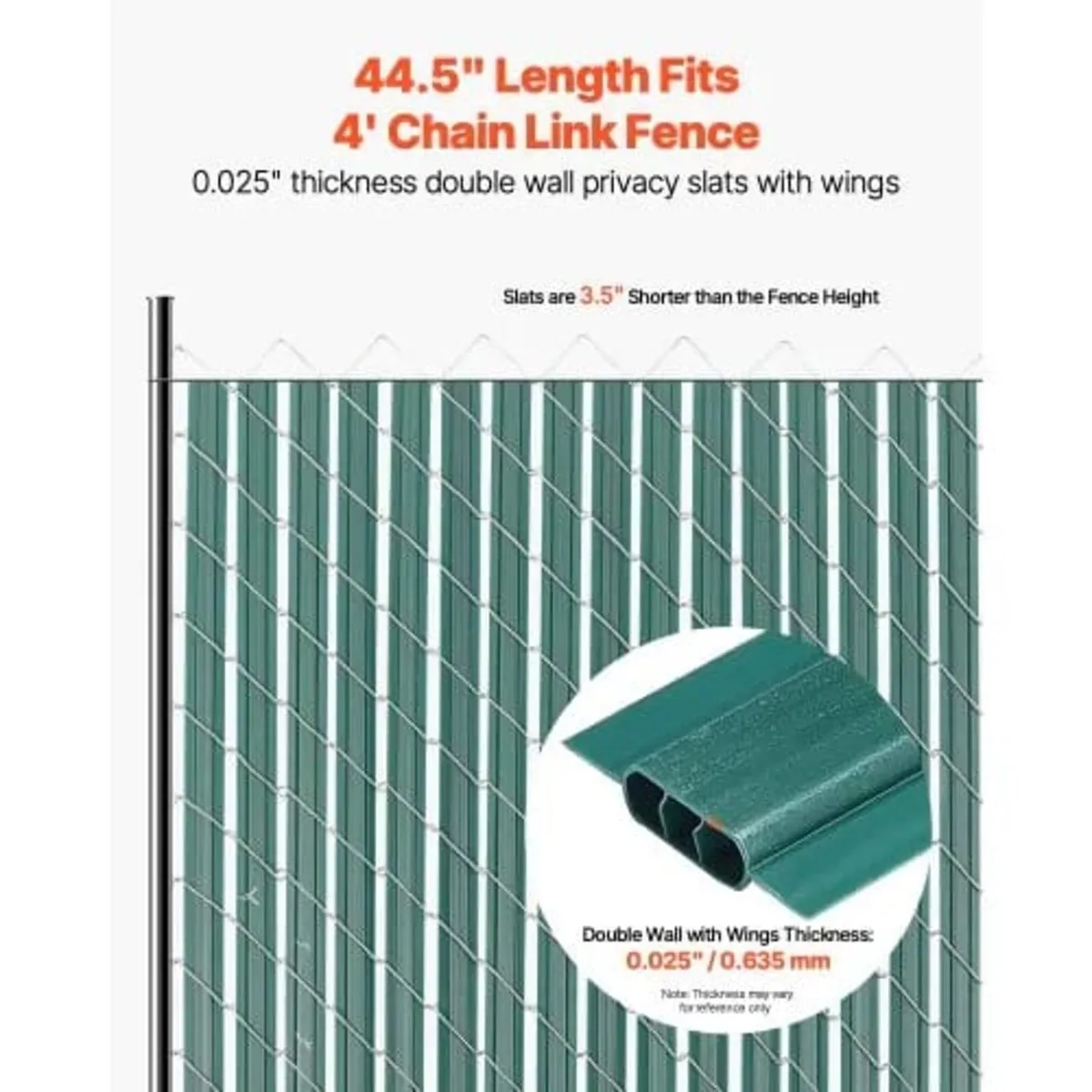 Bottom Locking Privacy Slats, Double-Wall Vertical - Image 2