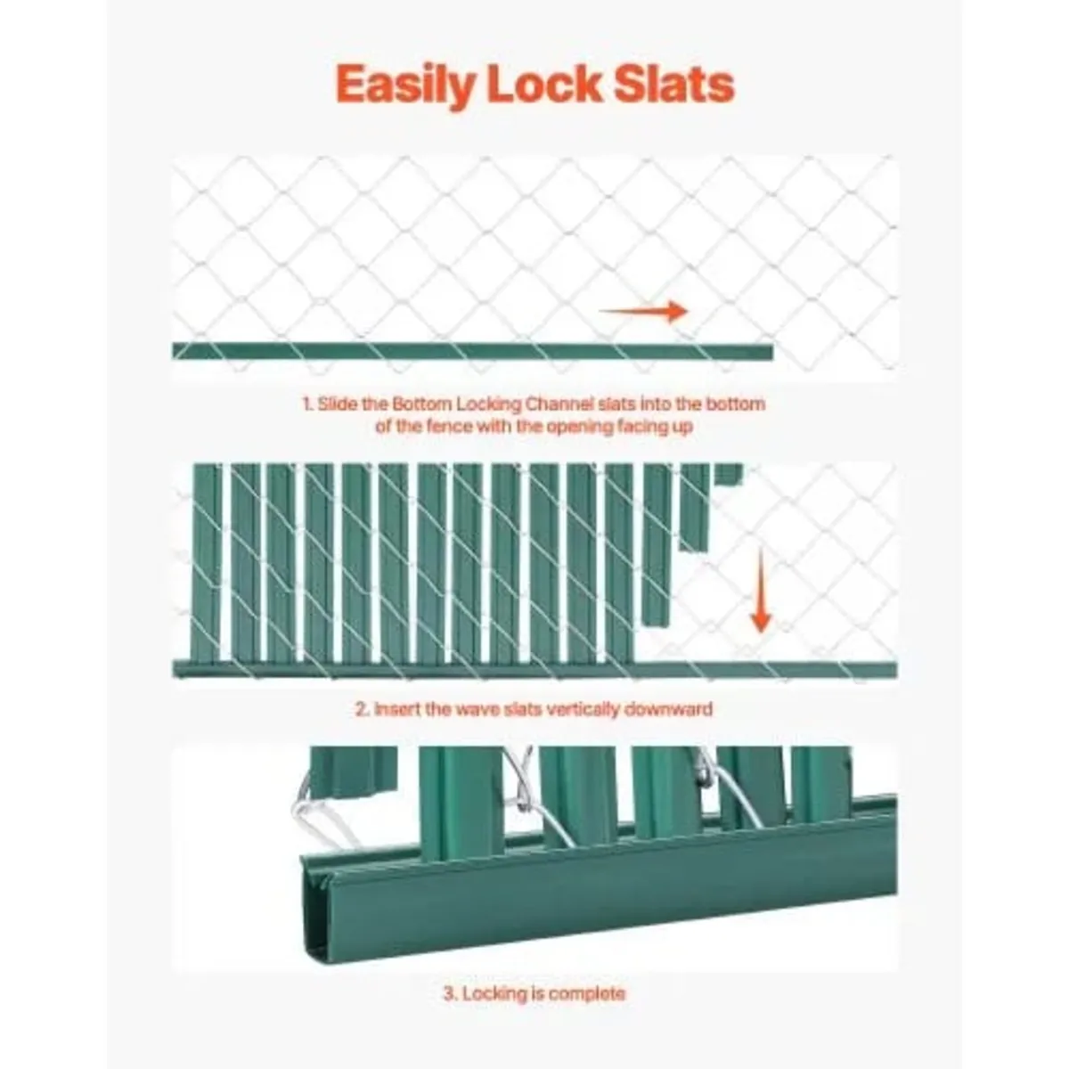 Bottom Locking Privacy Slats, Double-Wall Vertical - Image 3
