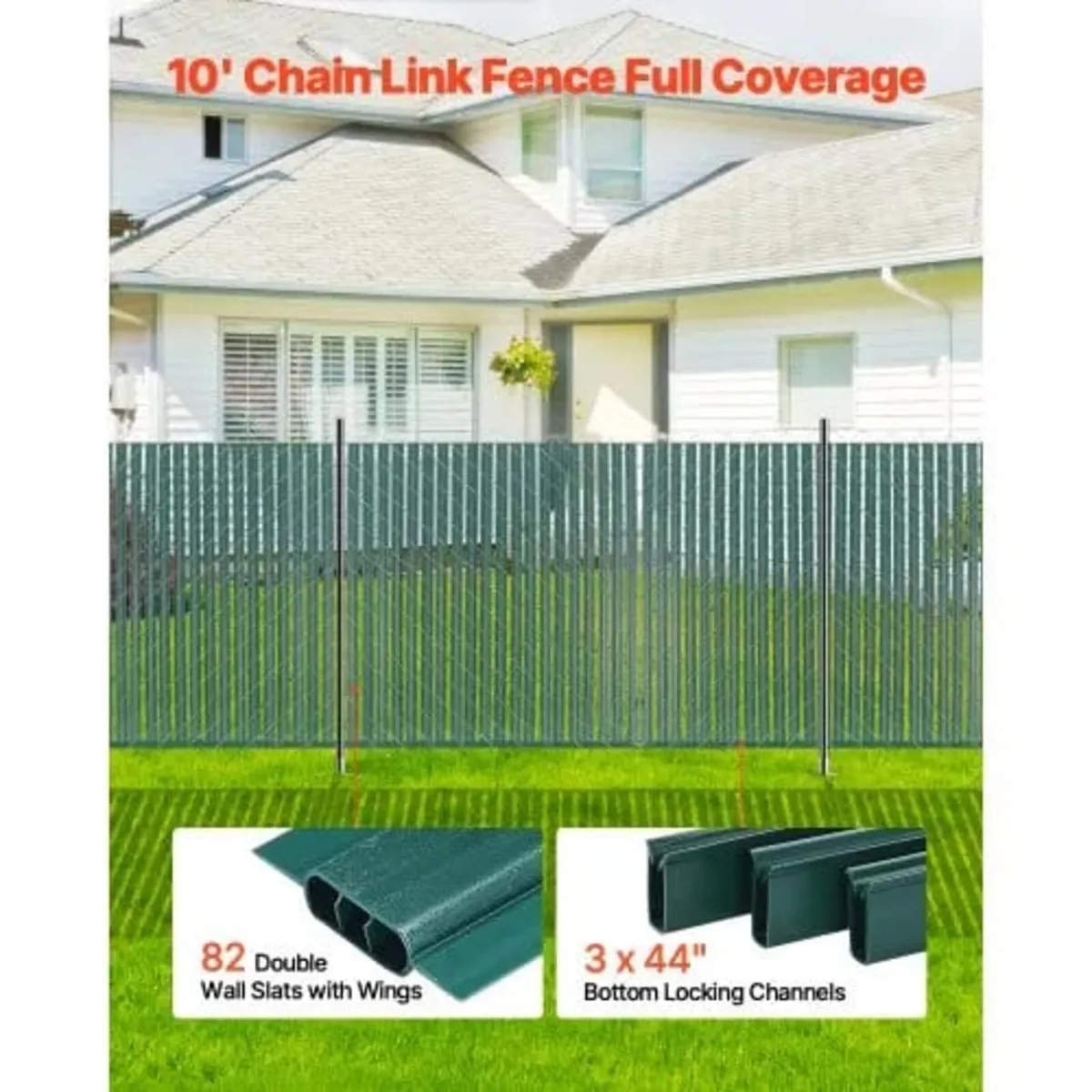 Bottom Locking Privacy Slats, Double-Wall Vertical - Image 4