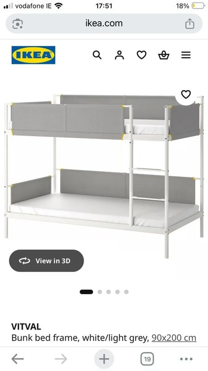 Bunk Beds - Ikea Steel Vivtal - Image 1