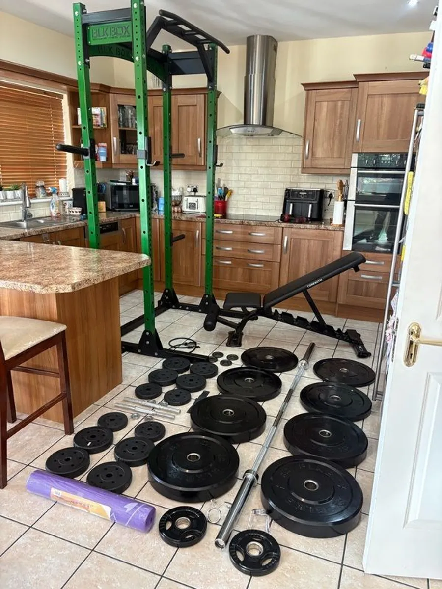 Unbelievable Gym Set, Rack Alone Was 2400 Euro New, Selling Entire Set Below For 1100 Euro!!!! - Image 1