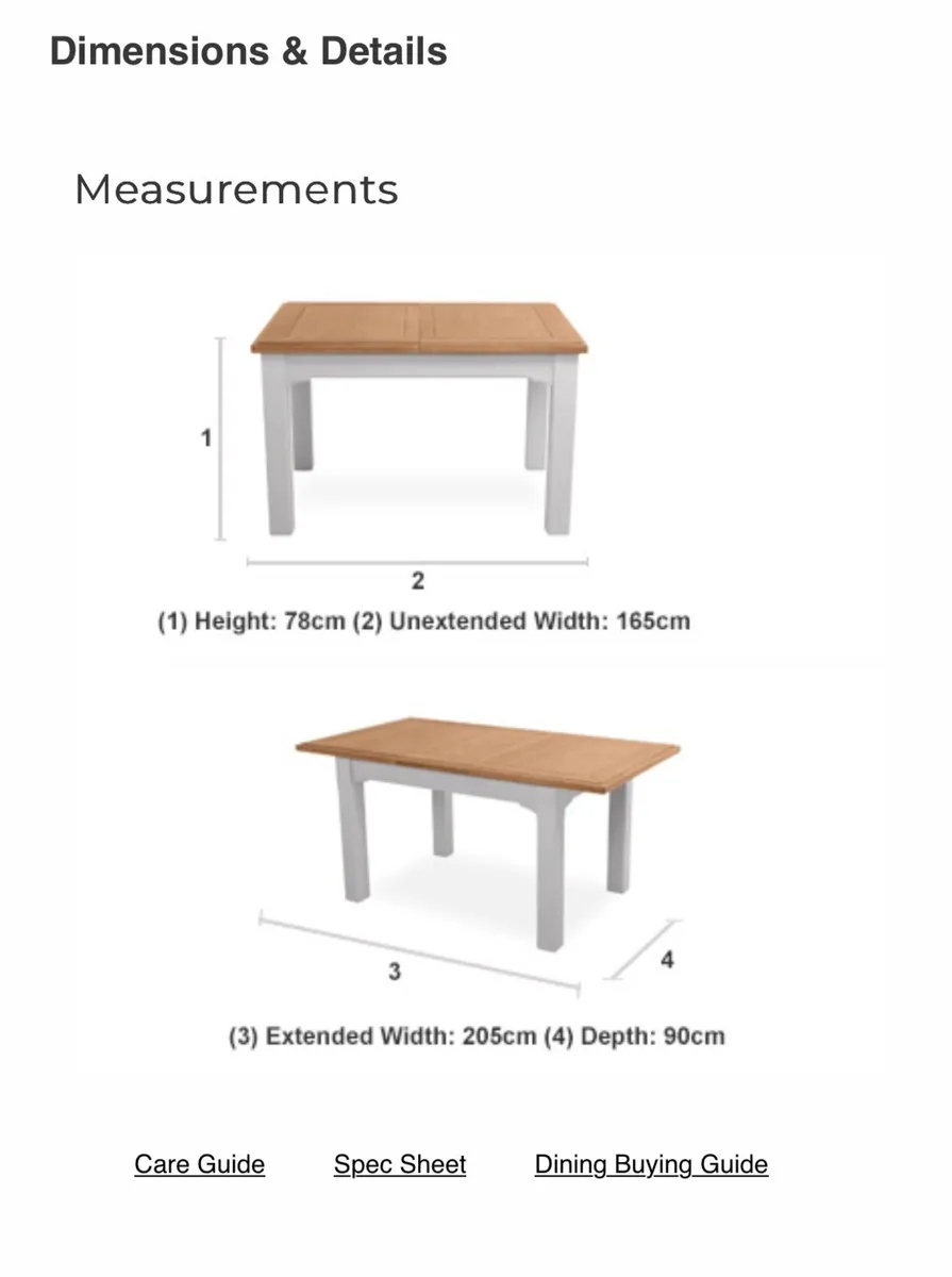 EZ LIVING Camille dining table, bench & 4 chairs - Image 4