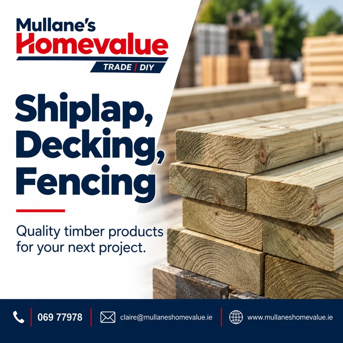 Composite decking, fencing, shiplap - Image 1
