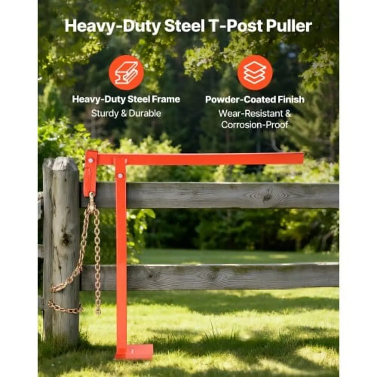 91.4 cm T Post Puller, Heavy Duty Fence Post Pulle - Image 4