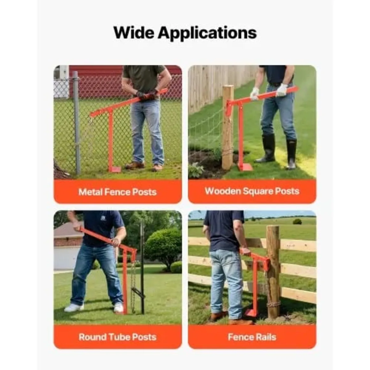 91.4 cm T Post Puller, Heavy Duty Fence Post Pulle - Image 3