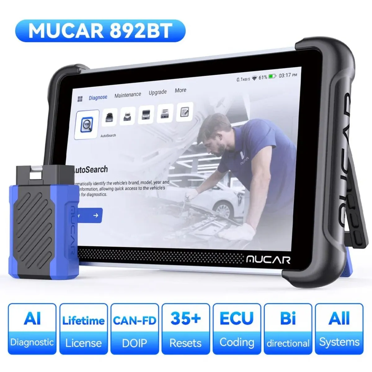 Mucar 892BT AI Assisted Diagnostics Scanner - Image 2