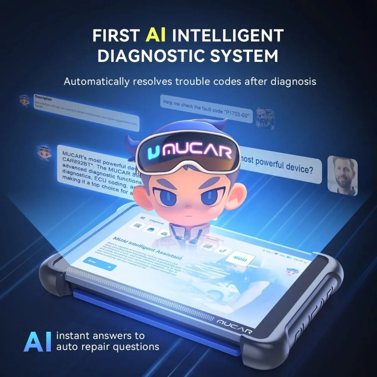 Mucar 892BT AI Assisted Diagnostics Scanner - Image 4